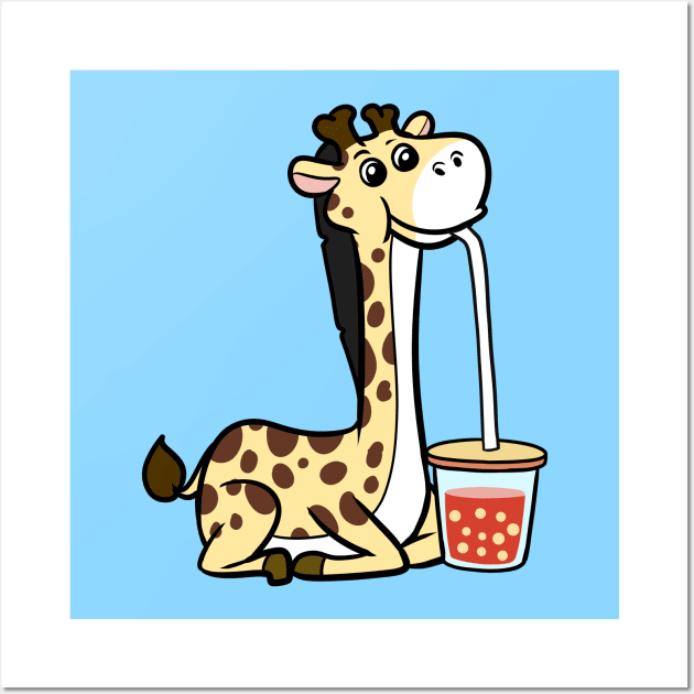 Boba Giraffe Wall Art by WildSloths